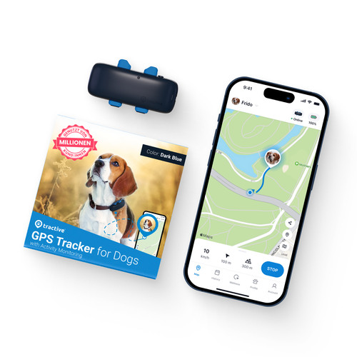 Tractive dog gps tracker - dog,